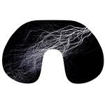 Flash Black Thunderstorm Travel Neck Pillows Front