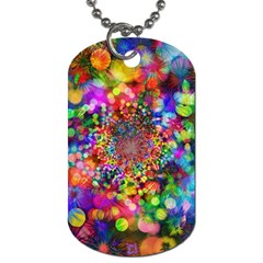 Background Color Pattern Structure Dog Tag (two Sides) by Celenk