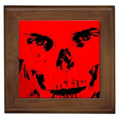 Halloween Face Horror Body Bone Framed Tiles by Celenk