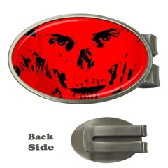 Halloween Face Horror Body Bone Money Clips (oval)  by Celenk