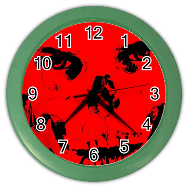 Halloween Face Horror Body Bone Color Wall Clocks