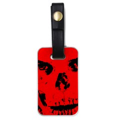 Halloween Face Horror Body Bone Luggage Tags (one Side)  by Celenk