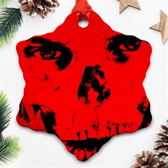 Halloween Face Horror Body Bone Ornament (snowflake) by Celenk