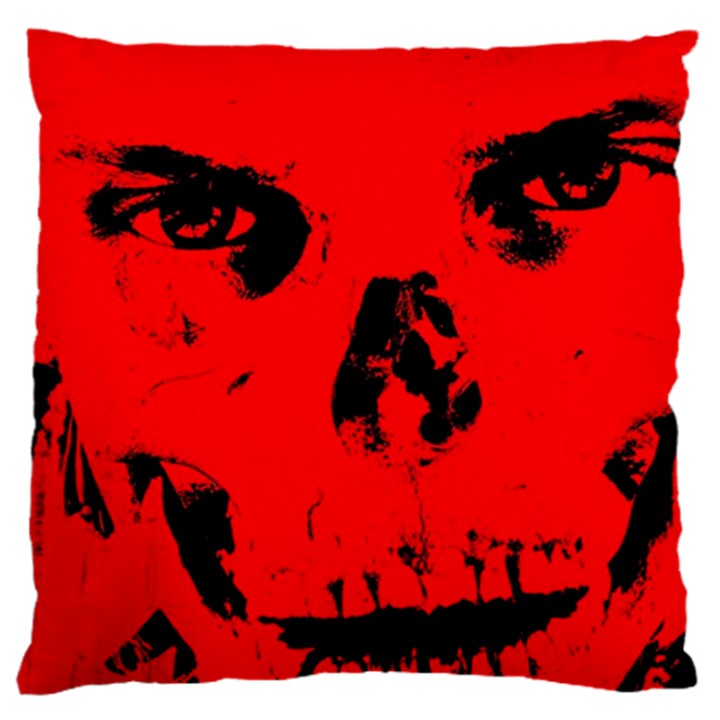 Halloween Face Horror Body Bone Large Cushion Case (One Side)