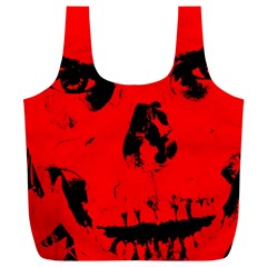 Halloween Face Horror Body Bone Full Print Recycle Bags (l)  by Celenk