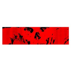 Halloween Face Horror Body Bone Satin Scarf (oblong) by Celenk