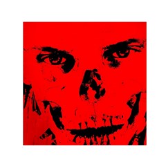 Halloween Face Horror Body Bone Small Satin Scarf (square) by Celenk