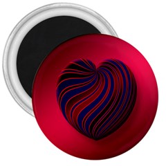 Heart Love Luck Abstract 3  Magnets