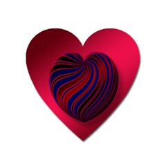 Heart Love Luck Abstract Heart Magnet