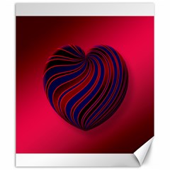 Heart Love Luck Abstract Canvas 20  X 24   by Celenk