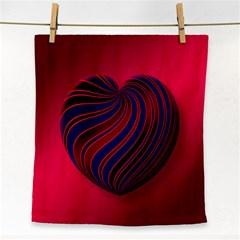 Heart Love Luck Abstract Face Towel