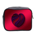 Heart Love Luck Abstract Mini Toiletries Bag 2-Side Back