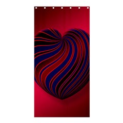 Heart Love Luck Abstract Shower Curtain 36  X 72  (stall) 