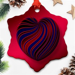 Heart Love Luck Abstract Ornament (snowflake) by Celenk