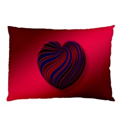 Heart Love Luck Abstract Pillow Case (two Sides) by Celenk