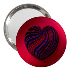 Heart Love Luck Abstract 3  Handbag Mirrors by Celenk