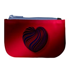 Heart Love Luck Abstract Large Coin Purse by Celenk