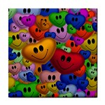 Heart Love Smile Smilie Tile Coasters Front