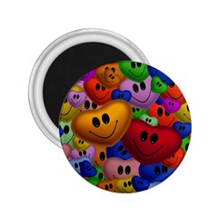 Heart Love Smile Smilie 2 25  Magnets