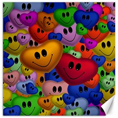 Heart Love Smile Smilie Canvas 20  X 20   by Celenk