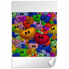 Heart Love Smile Smilie Canvas 20  X 30   by Celenk