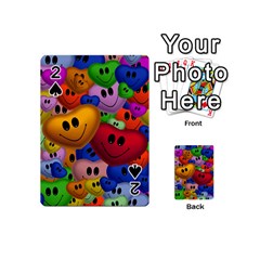 Heart Love Smile Smilie Playing Cards 54 (mini)  by Celenk