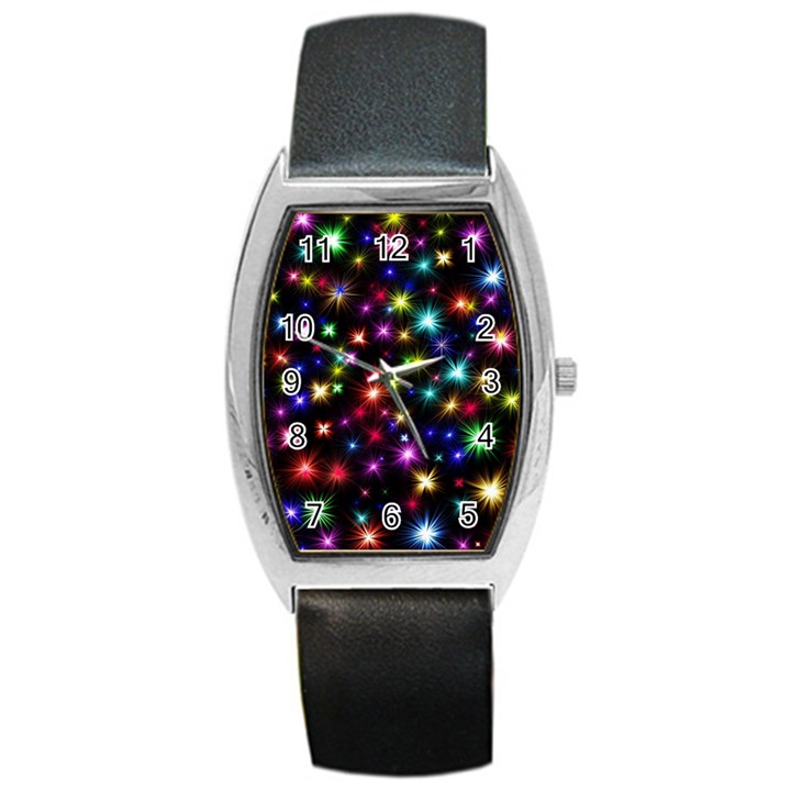 Fireworks Rocket New Year S Day Barrel Style Metal Watch