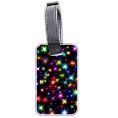 Fireworks Rocket New Year S Day Luggage Tags (two Sides) by Celenk