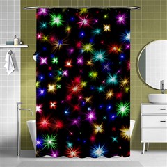 Fireworks Rocket New Year S Day Shower Curtain 48  X 72  (small)  by Celenk