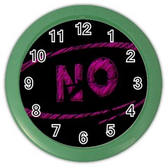 No Cancellation Rejection Color Wall Clocks