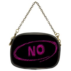 No Cancellation Rejection Chain Purses (two Sides)  by Celenk