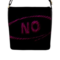 No Cancellation Rejection Flap Messenger Bag (l) 