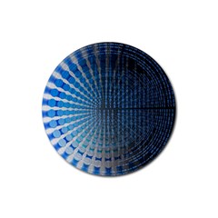 Data Computer Internet Online Rubber Coaster (round)  by Celenk