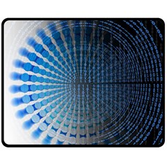 Data Computer Internet Online Fleece Blanket (medium)  by Celenk