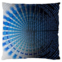 Data Computer Internet Online Large Cushion Case (two Sides) by Celenk