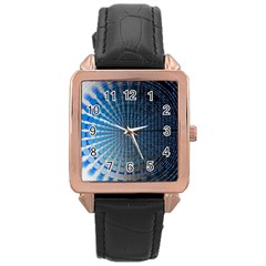 Data Computer Internet Online Rose Gold Leather Watch  by Celenk