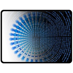 Data Computer Internet Online Double Sided Fleece Blanket (large)  by Celenk