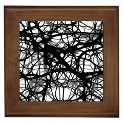 Neurons Brain Cells Brain Structure Framed Tiles by Celenk