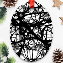 Neurons Brain Cells Brain Structure Ornament (oval) by Celenk