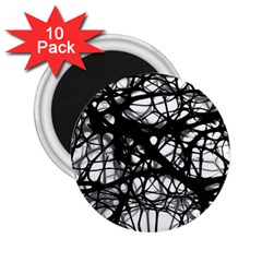 Neurons Brain Cells Brain Structure 2 25  Magnets (10 Pack)  by Celenk