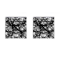 Neurons Brain Cells Brain Structure Cufflinks (square) by Celenk