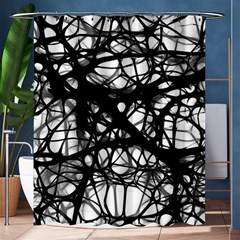 Neurons Brain Cells Brain Structure Shower Curtain 60  X 72  (medium)  by Celenk