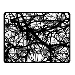 Neurons Brain Cells Brain Structure Double Sided Fleece Blanket (small)  by Celenk