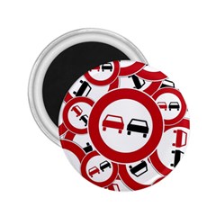 Overtaking Traffic Sign 2 25  Magnets