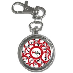 Overtaking Traffic Sign Key Chain Watches by Celenk