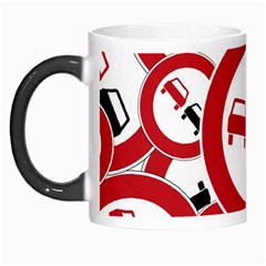 Overtaking Traffic Sign Morph Mugs by Celenk