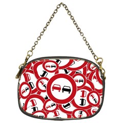 Overtaking Traffic Sign Chain Purses (one Side)  by Celenk