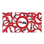 Overtaking Traffic Sign Satin Wrap Front