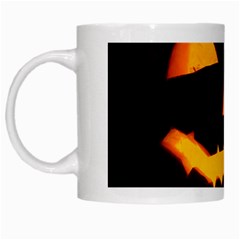 Pumpkin Helloween Face Autumn White Mugs by Celenk