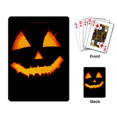 Pumpkin Helloween Face Autumn Playing Card by Celenk